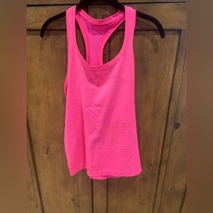 Hot pink Lululemon Swiftly Tech Racerback top